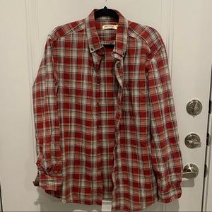 Faded glory plaid button up